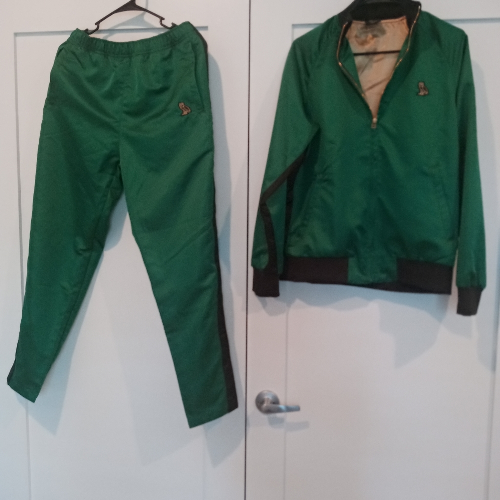 OVO Men's Green Tracksuit